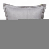 18" Gray And Yellow Linen Throw Pillow Cover