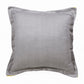 18" Gray And Yellow Linen Throw Pillow Cover
