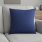 18" Blue Linen Throw Pillow Cover