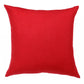 18" Red Linen Throw Pillow Cover