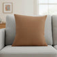 18" Brown Linen Throw Pillow Cover