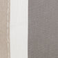 18" Gray And Tan Striped Linen Throw Pillow Cover