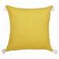 18" Yellow And Ivory Striped Linen Throw Pillow Cover