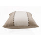 20" Brown And Ivory Striped Linen Throw Pillow Cover
