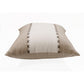 20" Brown And Ivory Striped Linen Throw Pillow Cover