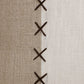 20" Brown And Ivory Striped Linen Throw Pillow Cover
