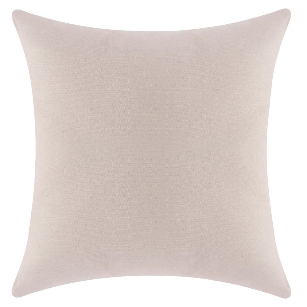 18" Blue And White Geometric Cotton Throw Pillow Cover