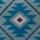 18" Blue And White Geometric Cotton Throw Pillow Cover