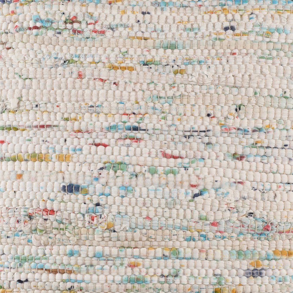 18" Gray White And Blue Color Block Cotton Throw Pillow Cover