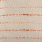 20" Ivory And Orange Striped Cotton Blend Throw Pillow Cover with Tassels