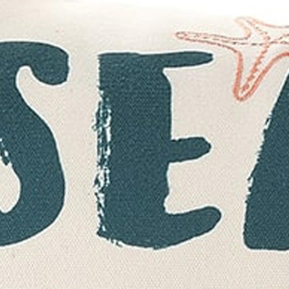 18" Green And Brown Beach Nautical Throw Pillow Cover