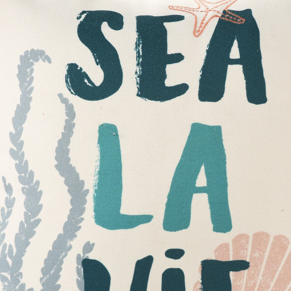 18" Green And Brown Beach Nautical Throw Pillow Cover