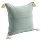 18" Green Cotton Throw Pillow Cover