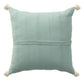 18" Green Cotton Throw Pillow Cover