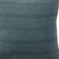 18" Gray And Blue Cotton Throw Pillow Cover