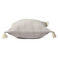 18" Beige Cotton Throw Pillow Cover