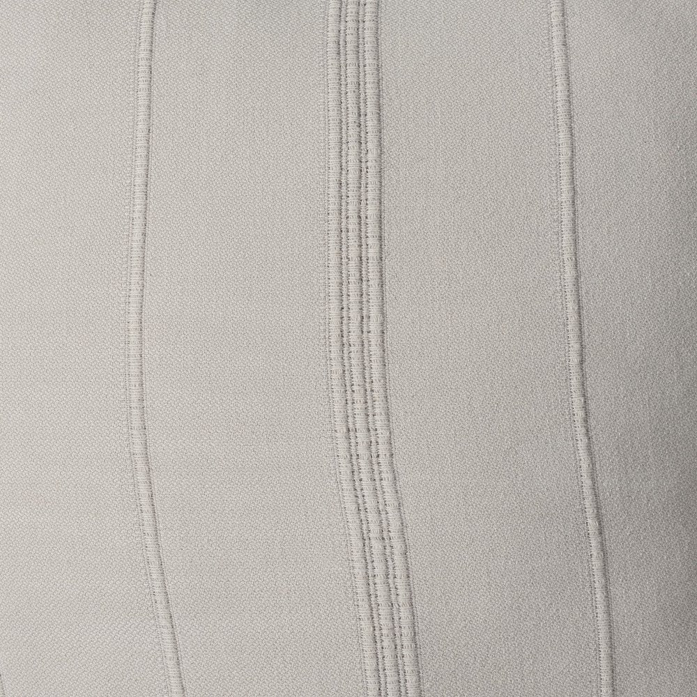 18" Beige Cotton Throw Pillow Cover