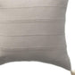 18" Beige Cotton Throw Pillow Cover