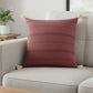 18" Red Cotton Throw Pillow Cover
