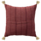 18" Red Cotton Throw Pillow Cover