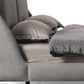 Gray Linen Upholstered Queen Bed Frame