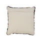 26" Brown And Rainbow Floor Abstract Rayon Throw Pillow Cover