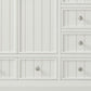 60" White Wood Double Bathroom Vanity With White And Gray Quartz Countertop