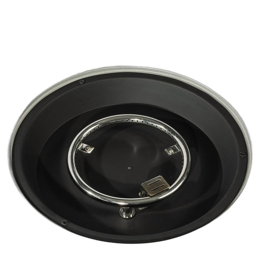 50000 BTU 36" Gray Steel Propane Round Fire Pit With Cover