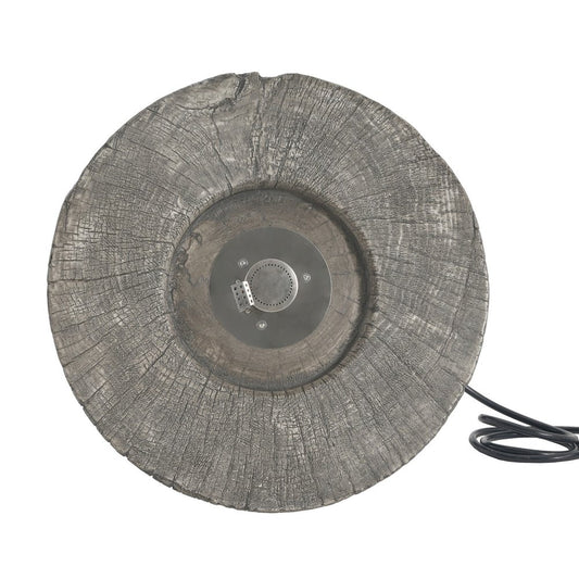 30000 BTU 28" Gray Magnesium Oxide Propane Round Fire Pit With Cover