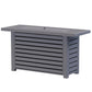 50000 BTU 42" Gray Steel Propane Rectangular Fire Pit With Cover