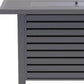 50000 BTU 42" Gray Steel Propane Rectangular Fire Pit Table With Cover