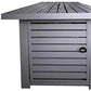 50000 BTU 42" Gray Steel Propane Rectangular Fire Pit Table With Cover