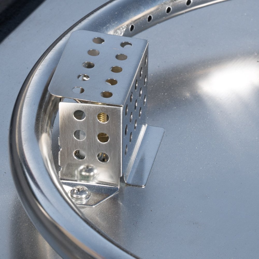 40000 BTU 32" Gray Steel Propane Rectangular Fire Pit Table With Cover