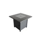 50000 BTU 30" Black Steel Propane Square Fire Pit Table With Cover