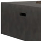 50000 BTU 34" Gray Stainless steel Propane Rectangular Fire Pit With Cover