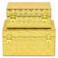 5" Gold Hand Painted Decorative Keepsake Box