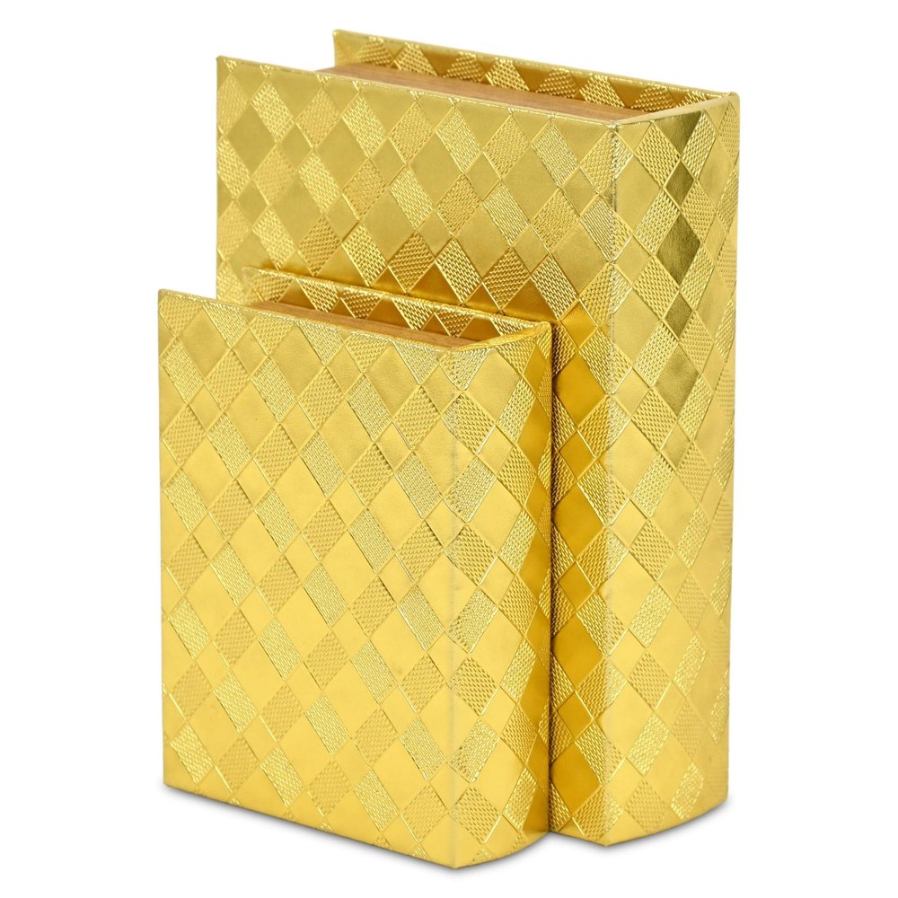 11" Gold Hand Painted Decorative Book