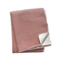 51" X 67" Pink And Cream Cotton Blend Plush Throw Blanket