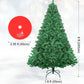 7ft/8ft Spruce Artificial Holiday Christmas Tree for Home/Party Decor w/1300 Branch Tips, Easy Assembly, Metal Hinges&Base