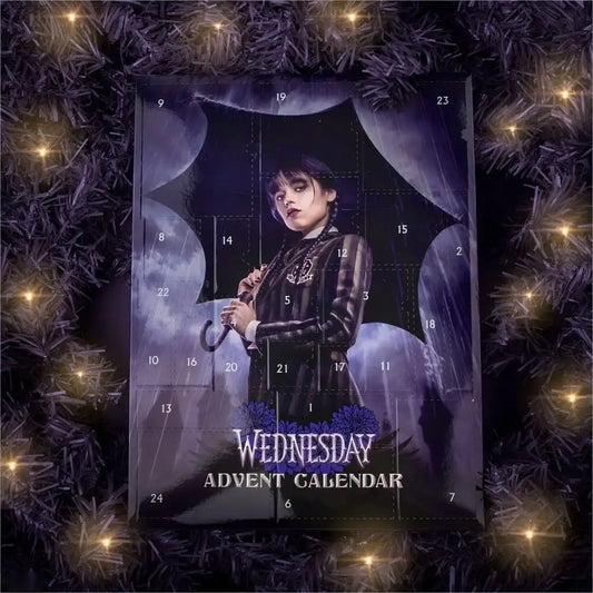 Wednesday Addams Christmas Gift Box Holiday Advent Calendar 24 Pcs Random Acce