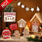 12-Piece Wooden Christmas Tiered Tray Set: Featuring Colorful Snowmen, Gingerbread, and Santa Signs for Festive Cheer
