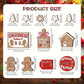 12-Piece Wooden Christmas Tiered Tray Set: Featuring Colorful Snowmen, Gingerbread, and Santa Signs for Festive Cheer