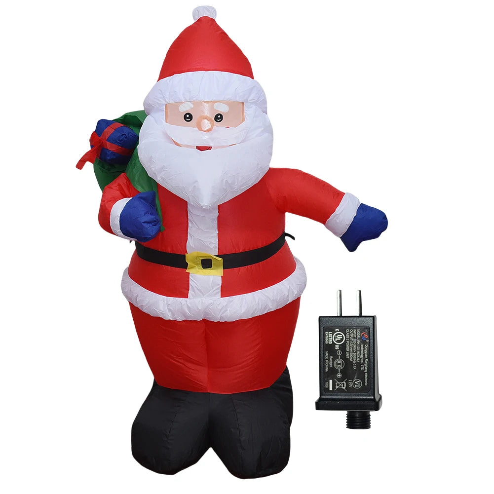 LED Inflatable Cute Air Blown Up  Festival Theme Christmas Dolls Decor Decorative Cartoon  for Xmas Garden Party Decor