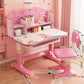 Student Children Table Kids Desk Chair Set Height Adjustable Children School Study Desk with Bookstand and Storage Drawer