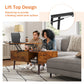 JHK Lift Top Coffee Tables For Living Room 39.37"x19.7" Desk Tea Wood Dining Tables Adjustable Storage Shelf Easy Lift Or Lower