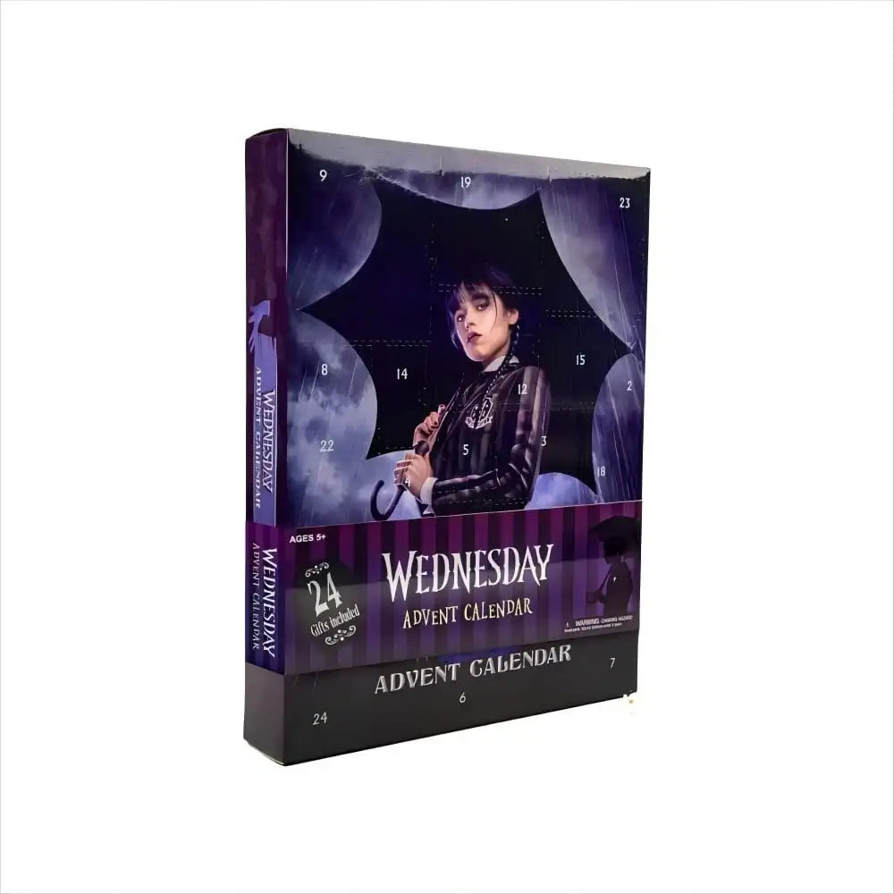 Wednesday Addams Christmas Gift Box Holiday Advent Calendar 24 Pcs Random Acce