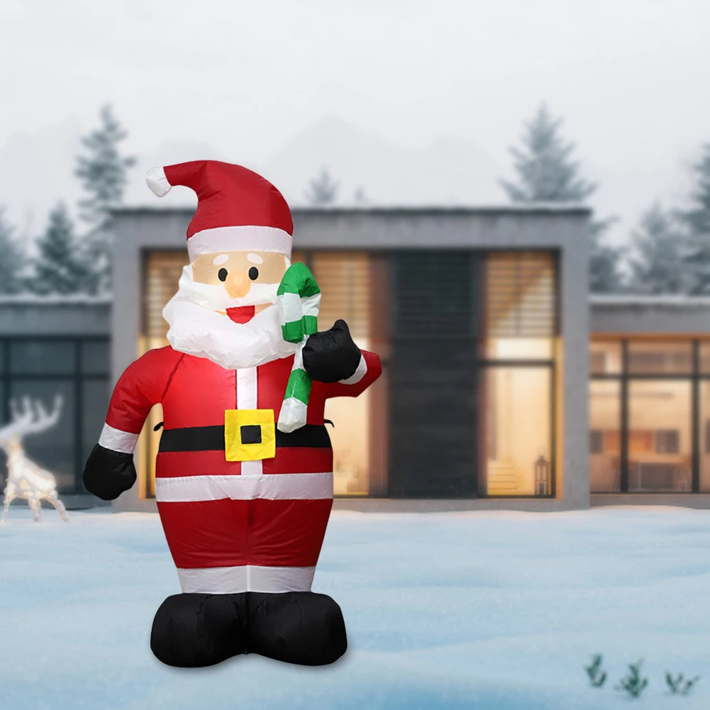 LED Inflatable Cute Air Blown Up  Festival Theme Christmas Dolls Decor Decorative Cartoon  for Xmas Garden Party Decor