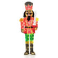 5 FT Lighted Christmas Nutcracker w/Glitter Sword, 100 LED Lights Ground Stakes