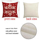 4-piece Christmas pillowcase set, 18x18 inches, suitable for living room, bedroom, Christmas decoration (without pillow core)