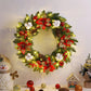 Christmas Hanging Decorations with Spruce Pine Cones Berry Ball 40CM Garland Decoration PVC Light Up for Wall Front Door Window